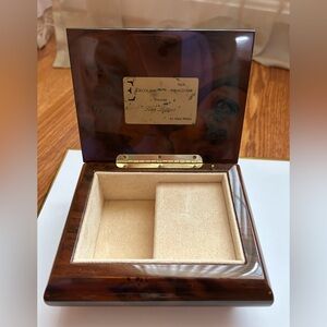 Ercolano Italian Art in Wood Music Jewelry box